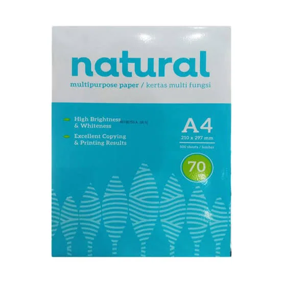 KERTAS HVS NATURAL A4 70GSM