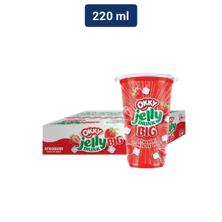 OKKY JELLY DRINK STROBERI 220ML
