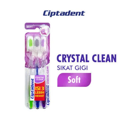 SIKAT GIGI CIPTADENT CRYSTAL CLEAN ISI 3
