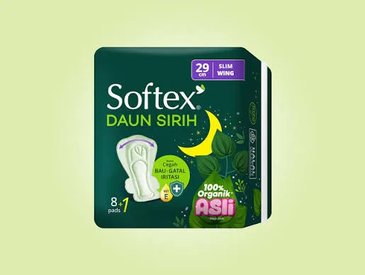 SOFTEX DAUN SIRIH 29CM 8+1P