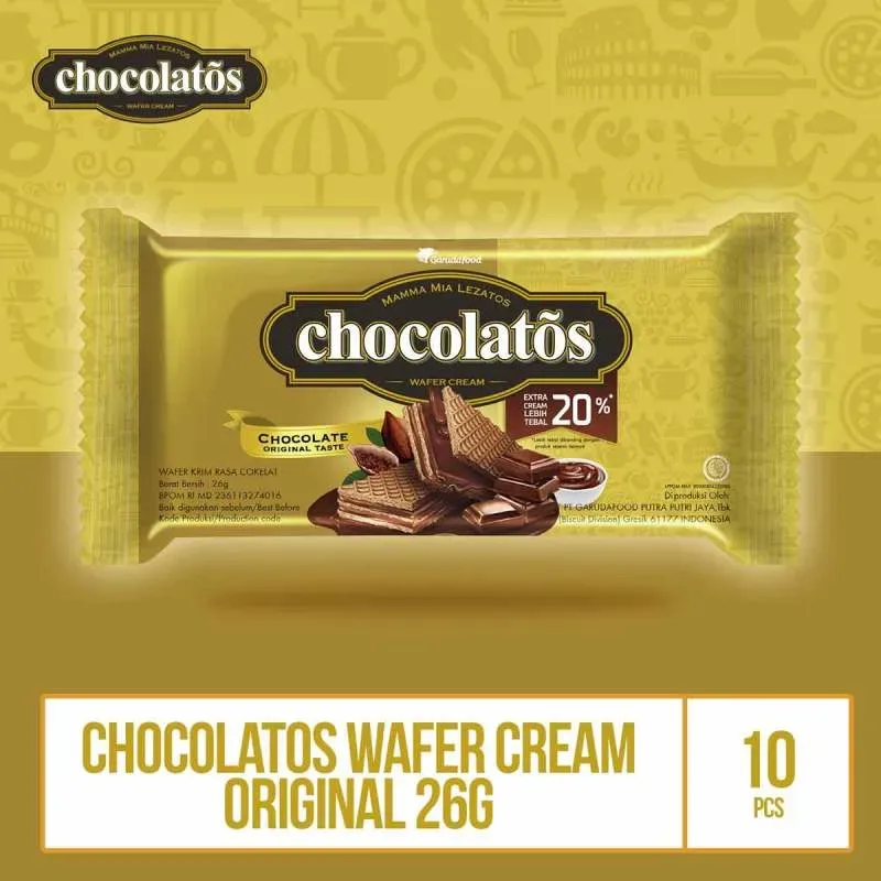 WAFER CHOCOLATOS WFR CHOCO 26G