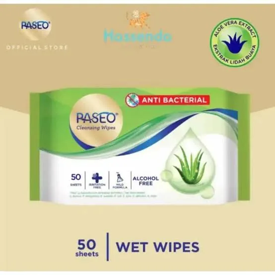 PASEO CLEAN WPS ANTI BACT ALOE 50S