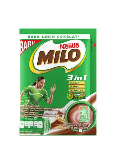 MINUMAN INSTAN MILO 3IN1 34G
