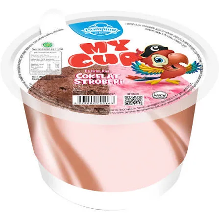 ES KRIM MY CUP COKELAT STROBERI