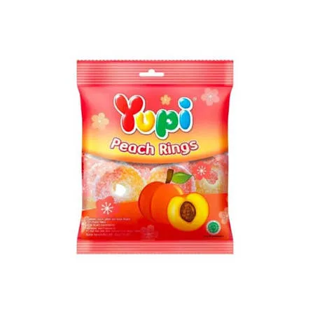 YUPI PEACH RINGS 45G