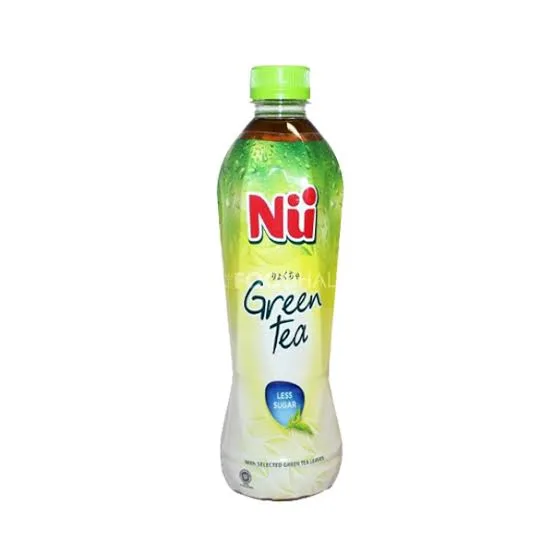 NU GREEN TEA LESS SUGAR 450ML