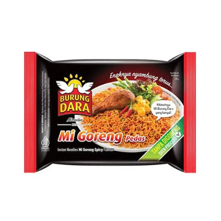 MIE BURUNG DARA MI GORENG PEDAS 65g