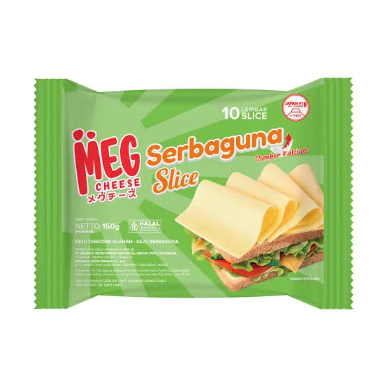 KEJU MEG CHEDDAR SLICE 10'S 150G