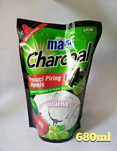 SABUN CUCI PIRING MAMALIME CHARCOAL 680ML