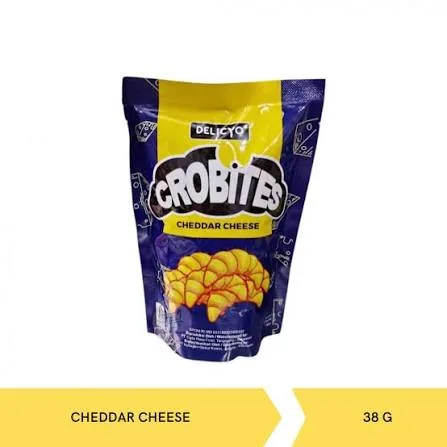 DELICYO CROBITES CHEDDAR CHEESE 38G