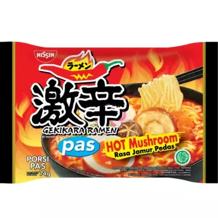 NISSIN GEKIKARA PAS JAMUR PEDAS 74GR