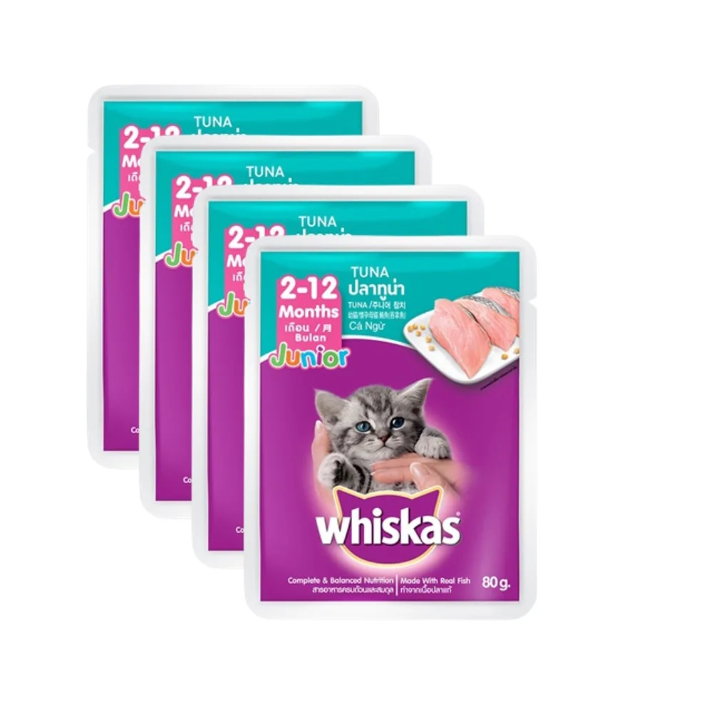WHISKAS JUNIOR TUNA 80G